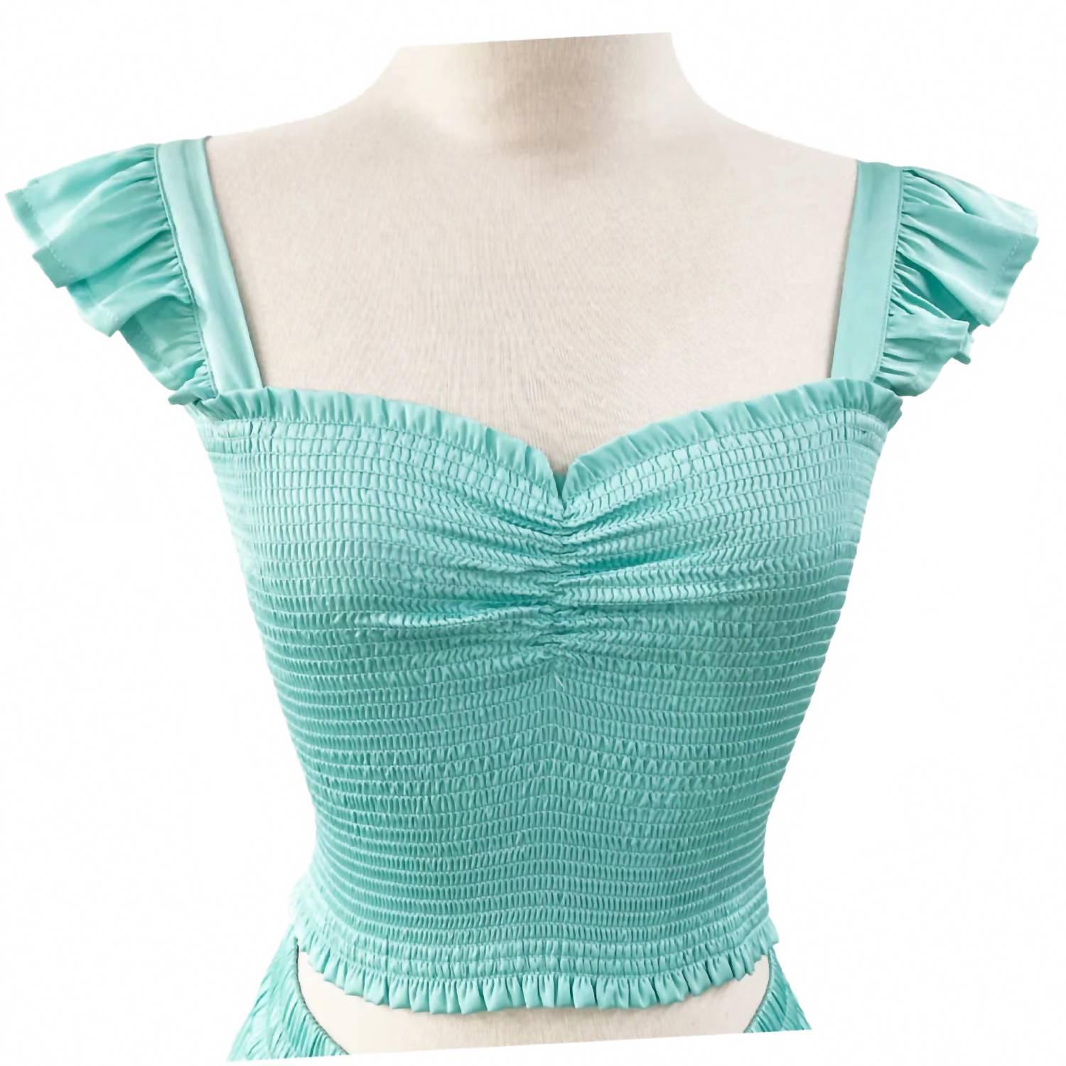New Reset By Jane Women's Liana Top In Aqua